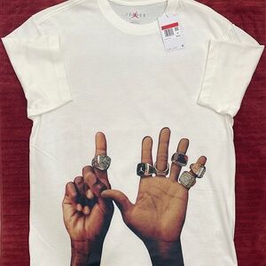 New Jordan Flight MVP Men’s 6 Rings T-Shirt Size Large